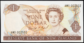 New Zealand 1 Dollar 1989 - 1992 (ND)

P# 168c, N# 206303; # AMV 003502; AUNC
