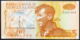 New Zealand 5 Dollars 1999

P# 185a, N# 205266; # AU251803; XF