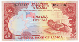 Samoa 5 Tala 1985

P# 26, N# 216163; # B429616; UNC