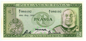 Tonga 1 Pa'anga 1988

P# 19c, N# 300914; # B/I 980192; UNC