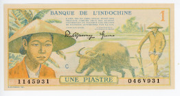 French Indochina 1 Piastre 1949

P# 74, N# 205738; # 046V931 1145931; AUNC-