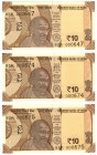 India 3 x 10 Rupees 2018 With Consecutives Pair

P# 109e, N# 203081; # 85 K 000674 - 85 K 000675; UNC