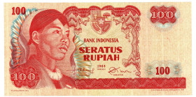 Indonesia 100 Rupiah 1968

P# 108, N# 209275; # GEW 027556; UNC