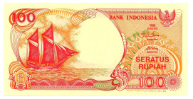 Indonesia 100 Rupiah 1992

P# 127, N# 206625; # ZOV 108700; UNC