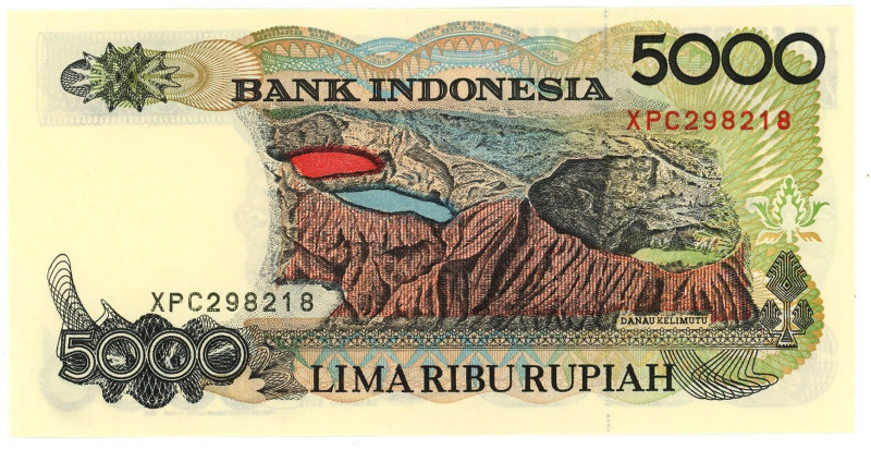 Indonesia 5000 Rupiah 1992

P# 130, N# 209066; # XPC298218; UNC