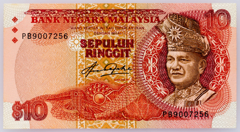 Malaysia 10 Ringgit 1983 - 1984 (ND)

P# 21, N# 214954; $ PB9007256; UNC