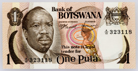 Botswana 1 Pula 1976 - 1979 (ND)

P# 1, N# 217564; # A/10 323118; UNC