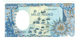 Chad 1000 Francs 1985

P# 10Aa, N# 213517; # 962250 038962250; UNC