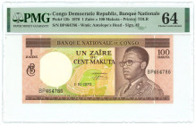 Congo Democratic Republic 100 Makuta 1970 PMG 64 Choice Uncirculated

P# 12b, N# 259296; # BP464786