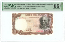 Equatorial Guinea 1000 Bipkwele 1979 PMG 66 EPQ Gem Uncirculated

P# 16, N# 220934; # 4027915