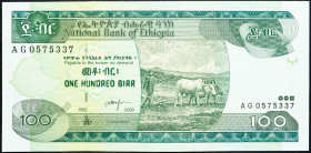 Ethiopia 100 Birr 2000

P# 50, N# 201840; # AG 0575337; AUNC