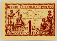 French West Africa 1 Franc 1944

P# 34b, N# 223112; UNC