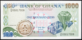 Ghana 1000 Cedis 1995

P# 29b, N# 208346; # 13/A 05017008; AUNC