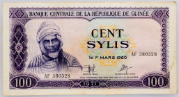 Guinea 100 Sylis 1971

P# 19, N# 215611; # AF 380328; XF