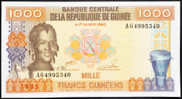 Guinea 1000 Francs 1985

P# 32, N# 220666; # AG4995340; UNC