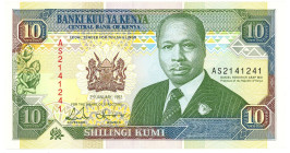 Kenya 10 Shillings 1992

P# 24d, N# 206326; # AS 2141241; UNC