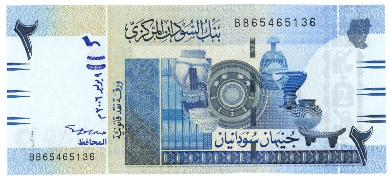 Sudan 2 Pounds 2006

P# 65a, N# 210485; # BB 65465136; UNC