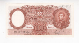 Argentina 100 Pesos 1967 (ND)

P# 272, N# 203865; # F 81011433; UNC
