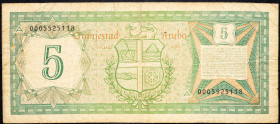 Aruba 5 Florin 1986

P# 1, N# 204102; # 0005525118; VG