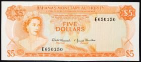 Bahamas 5 Dollars 1968 (ND)

P# 29a, N# 223363; # E650150; VF
