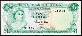 Bahamas 1 Dollar 1974

P# 35b, N# 205644; # U/I 244001; XF