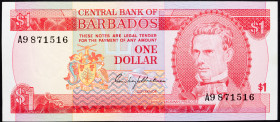 Barbados 1 Dollar 1973 (ND)

P# 29a, N# 207572; # A9 871516; UNC
