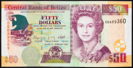 Belize 50 Dollars 2009

P# 70c, N# 218672; # DD689360; AUNC
