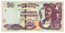 Bolivia 50 Bolivianos 2015 - 2016 (ND)

P# 245, N# 207068; # J 001636523; UNC