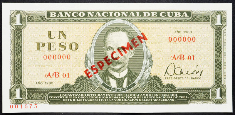 Cuba 1 Peso 1980 Printed Especiman

#REF!