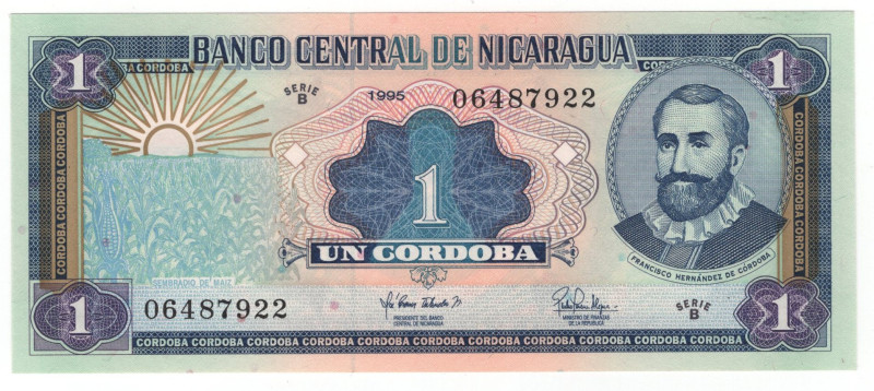 Nicaragua 1 Cordoba 1995

P# 179, N# 206032; # B 06487922; UNC