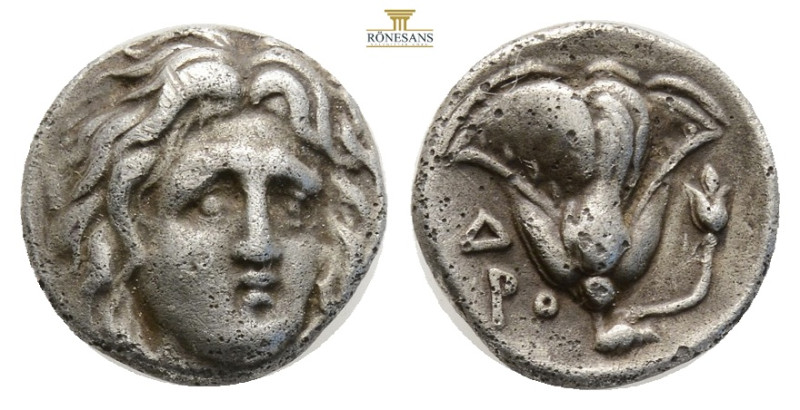 ISLANDS off CARIA. Rhodes, circa 305-275 BC. AR Hemidrachm (1,67 g; 11,2 mm)
 Ob...