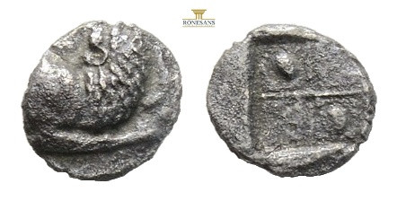 THRACE. Chersonesos, circa 386-338 BC. AR Hemiobol (0,31 g; 7,4 mm) 
Obv. Forepa...