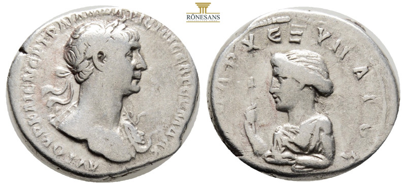 CAPPADOCIA. Caesarea. Trajan, 112-114 AD. AR Didrachm (6,83 g; 21,8 mm) 
Obv. ΑΥ...