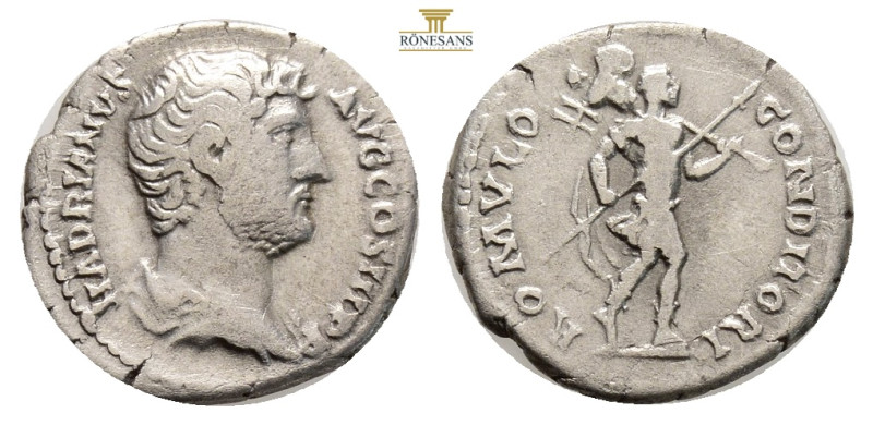 HADRIAN. Circa 134-138 AD. AR Denarius (3,12 g; 19,2 mm) 
Obv. HADRIANVS AVG COS...