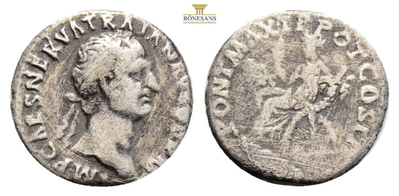 TRAJAN. 98-99 AD. AR Denarius (2,71 g; 17,7 mm) 
Obv. IMP CAES NERVA TRAIAN AVG ...