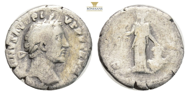 ANTONINUS PIUS. 154-155 AD. AR Denarius (3,22 g; 17,4 mm) 
Obv. ANTONINVS AVG PI...