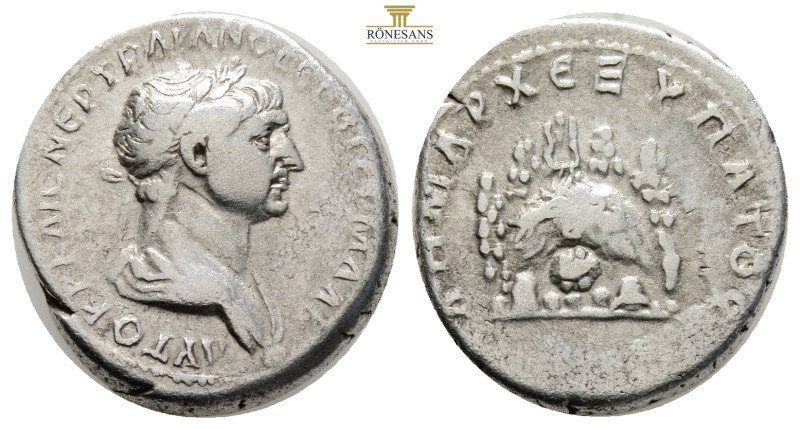 CAPPADOCIA. Caesarea. Trajan, 112-114 AD. AR Didrachm (7 g; 22 mm) 
Obv. ΑΥΤΟΚΡ ...