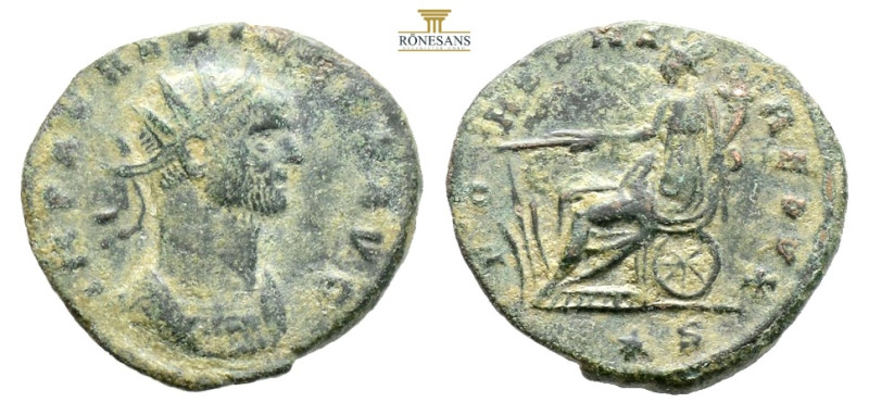 Aurelian. (270-275 AD). Æ Antoninian. Siscia. 3,2 g. 21,4 mm. Obv: IMP AVRELIANV...