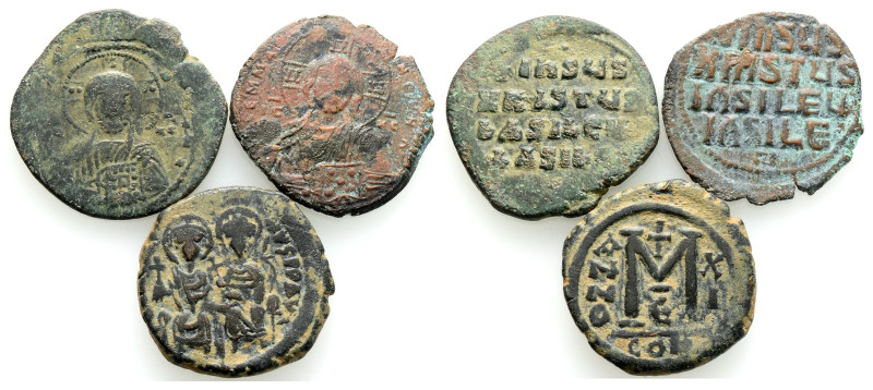 Ancient Bronze Coins, 3 Pieces, Sold As Seen, No Returns.