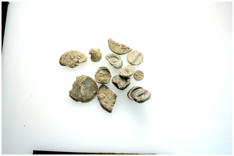 Ancient Bronze Coins, 13 Pieces, Sold As Seen, No Returns.