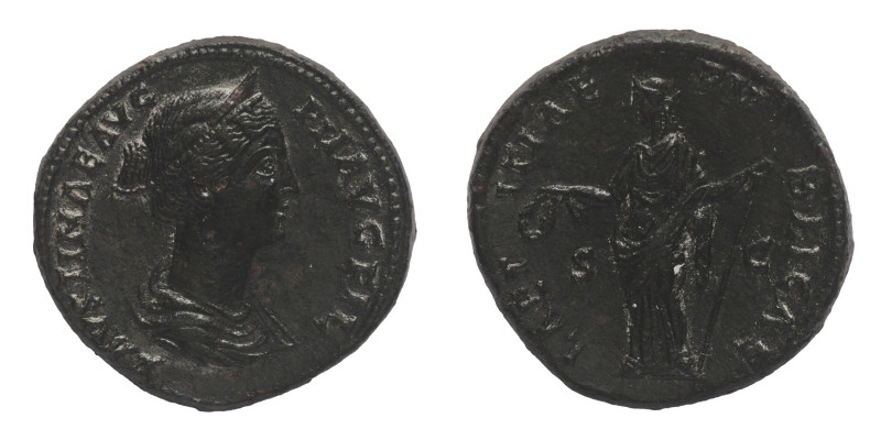 Roman Imperial Coins
Faustina II, daughter of Antoninus Pius and wife of Marcus...