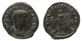Roman Imperial Coins
Maximus Caesar (235-238 AD) - Sestertius 236-238 AD, struck under Maximinus I - Mint: Rome - Obverse: Bareheaded and draped bust...