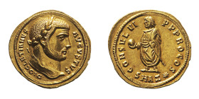 Roman Imperial Coins
Diocletian (284-305 AD) - Aureus 296-297 AD - Mint: Antiochia - Obverse: Laureate head right - Reverse: Diocletian, laureate and...