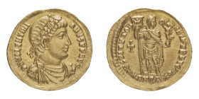 Roman Imperial Coins
Valentinian I (364-375 AD) - Solidus 364-367 AD - Mint: Antiochia - Obverse: Rosette and pearl-diademed, draped and cuirassed bu...