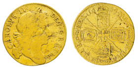 British Coins
Charles II (1660-1685) - Gold Guinea 1684 - Mint: London - Obverse: Laureate head right - Reverse: Crowned cruciform shields, sceptres ...