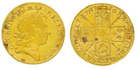 British Coins
George I (1714-1727) - Gold Guinea 1716 - Mint: London - Obverse: Laureate head right - Reverse: Crowned cruciform shields, sceptres in...