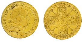 British Coins
George I (1714-1727) - Gold Guinea 1716 - Mint: London - Obverse: Laureate head right - Reverse: Crowned cruciform shields, sceptres in...