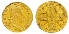 British Coins
George I (1714-1727) - Gold Guinea 1721 - Mint: London - Obverse: Laureate head right - Reverse: Crowned cruciform shields, sceptres in...