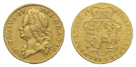 British Coins
George II (1727-1760) - Gold 5 Guineas 1753, SEXTO edge - Mint: London - Obverse: Laureate bust left, plain below - Reverse: Crowned an...