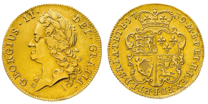 British Coins
George II (1727-1760) - Gold Guinea 1739 - Mint: London - Obverse...